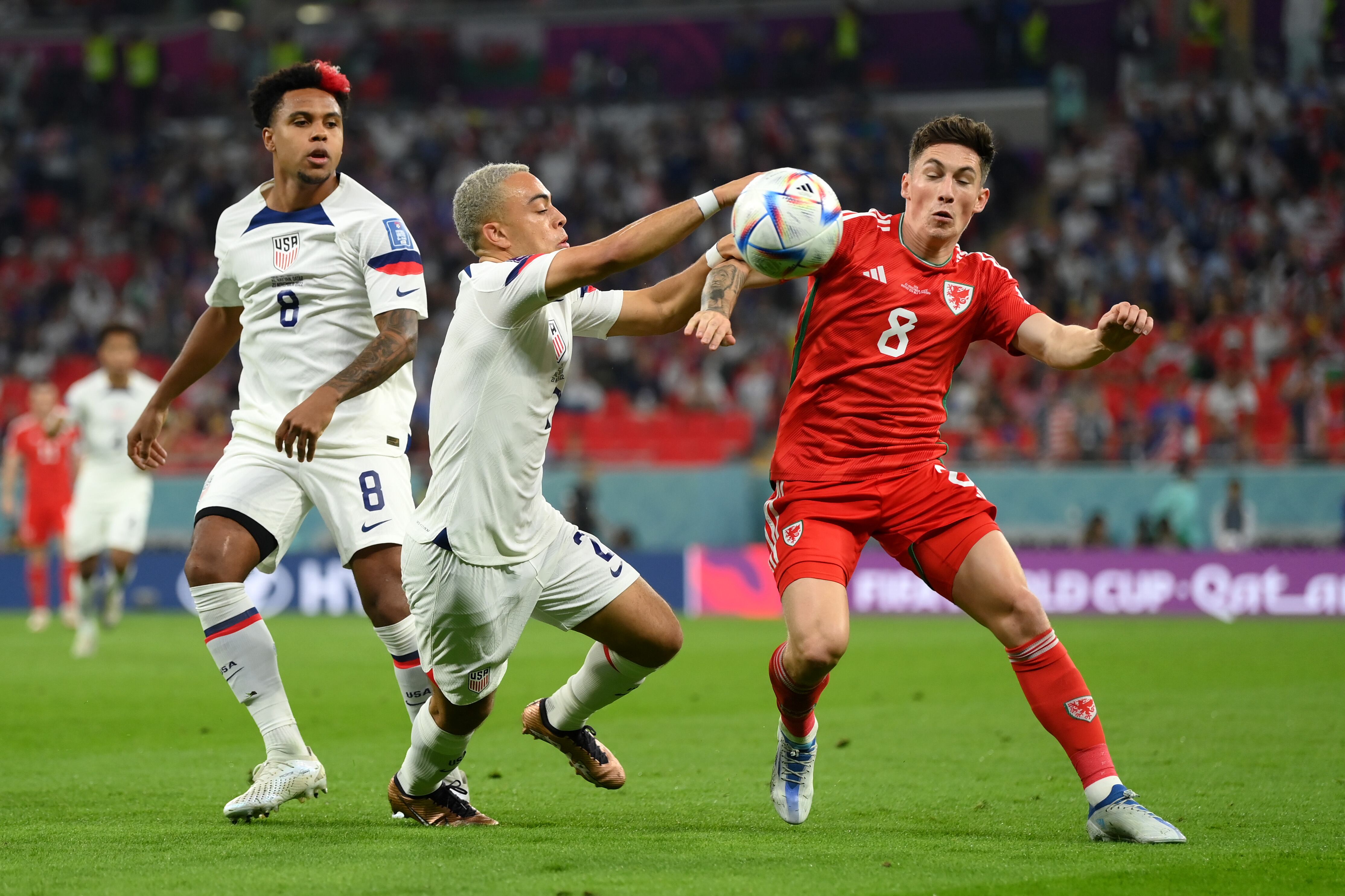 Estados Unidos vs Gales en Qatar 2022. (Photo by David Ramos - FIFA/FIFA via Getty Images)