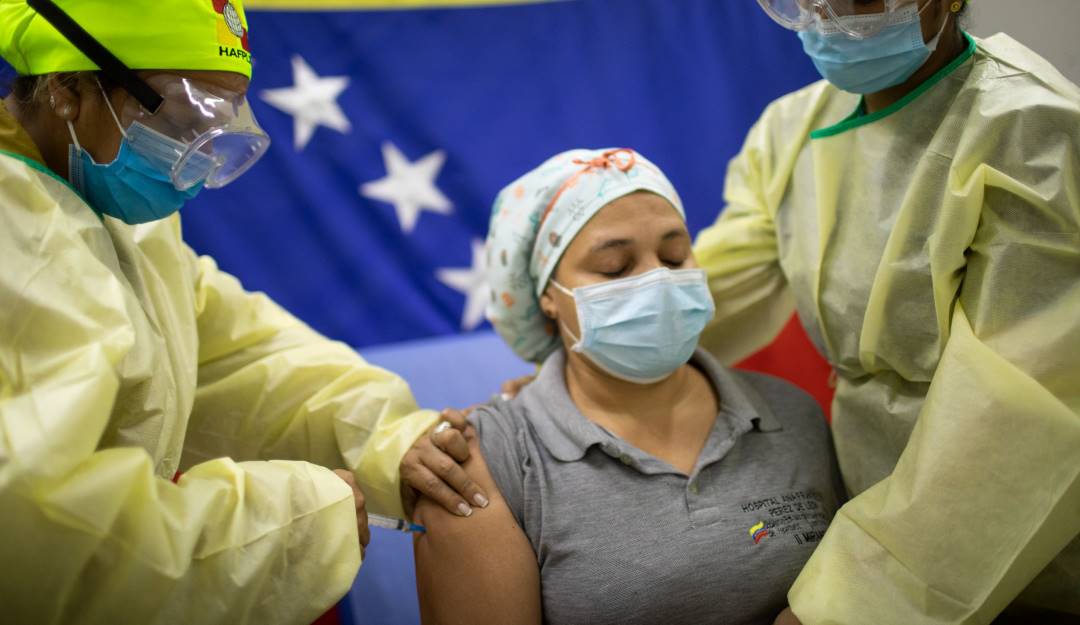 Jornadas de vacunación contra el coronavirus en Venezuela.    Foto: Getty 