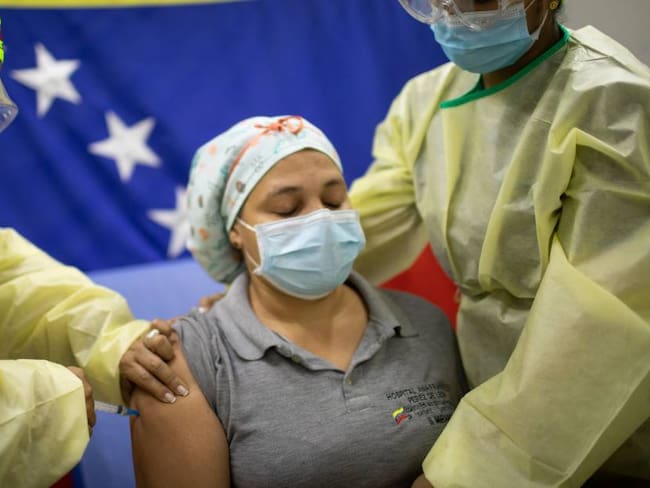 Jornadas de vacunación contra el coronavirus en Venezuela.    Foto: Getty 