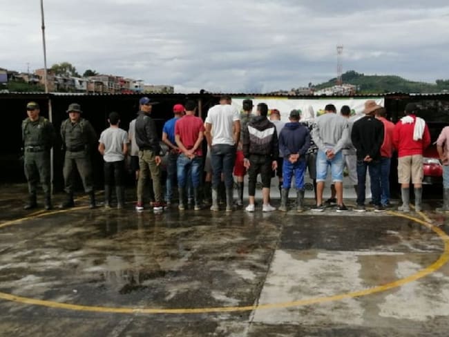19 personas fueron capturadas en Caldas por minería ilegal