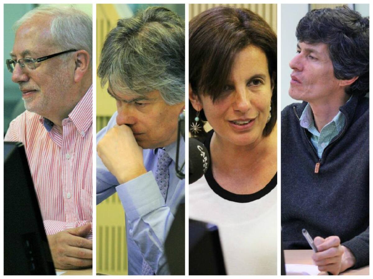 Panelistas en Hora 20 del 7 de abril