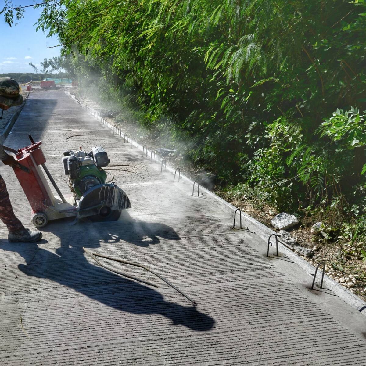 Construcción de la Calle 12 en Pasacaballos, corregimiento de Cartagena, está cerca de finalizar
