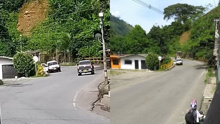 Dos policías muertos y otro herido dejó el ataque a una patrulla de la Policía. Foto: Cortesía: Guardianes Antioquia