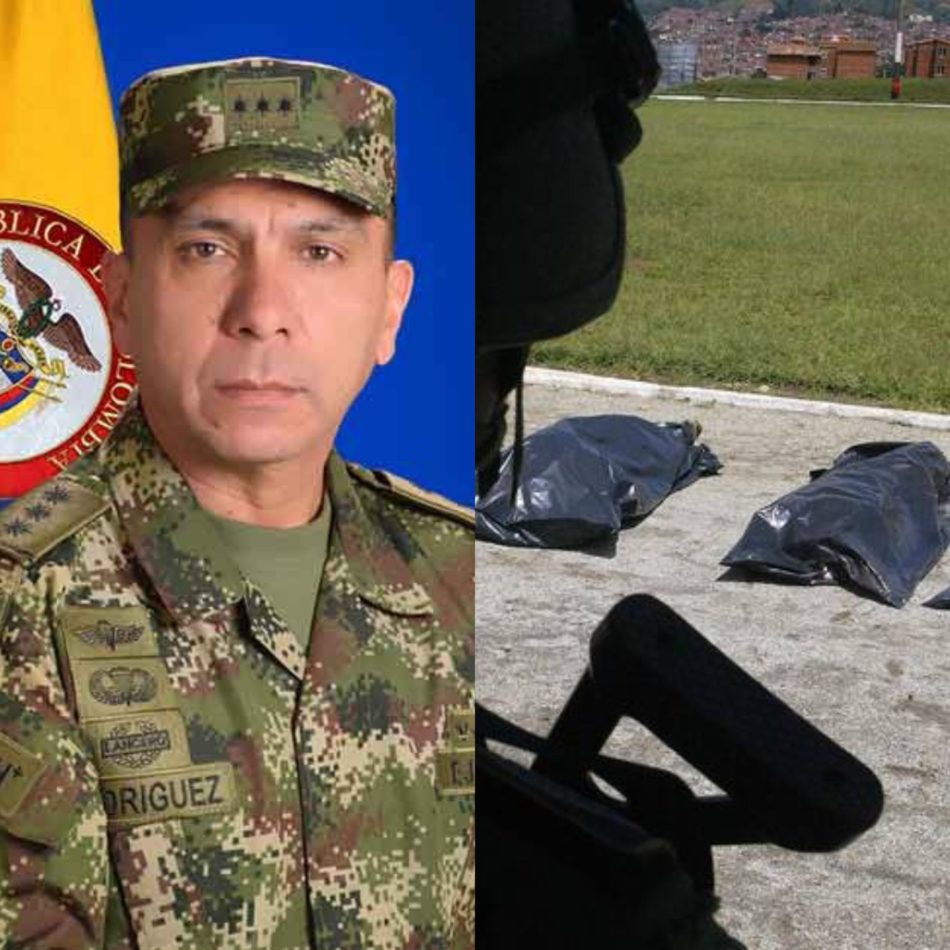 General Edgar Alberto Rodríguez, actual comandante del Comando Conjunto Tercero del Ejército e imagen de referencia de falsos positivos. Foto: Colprensa y cortesía del Ejército.