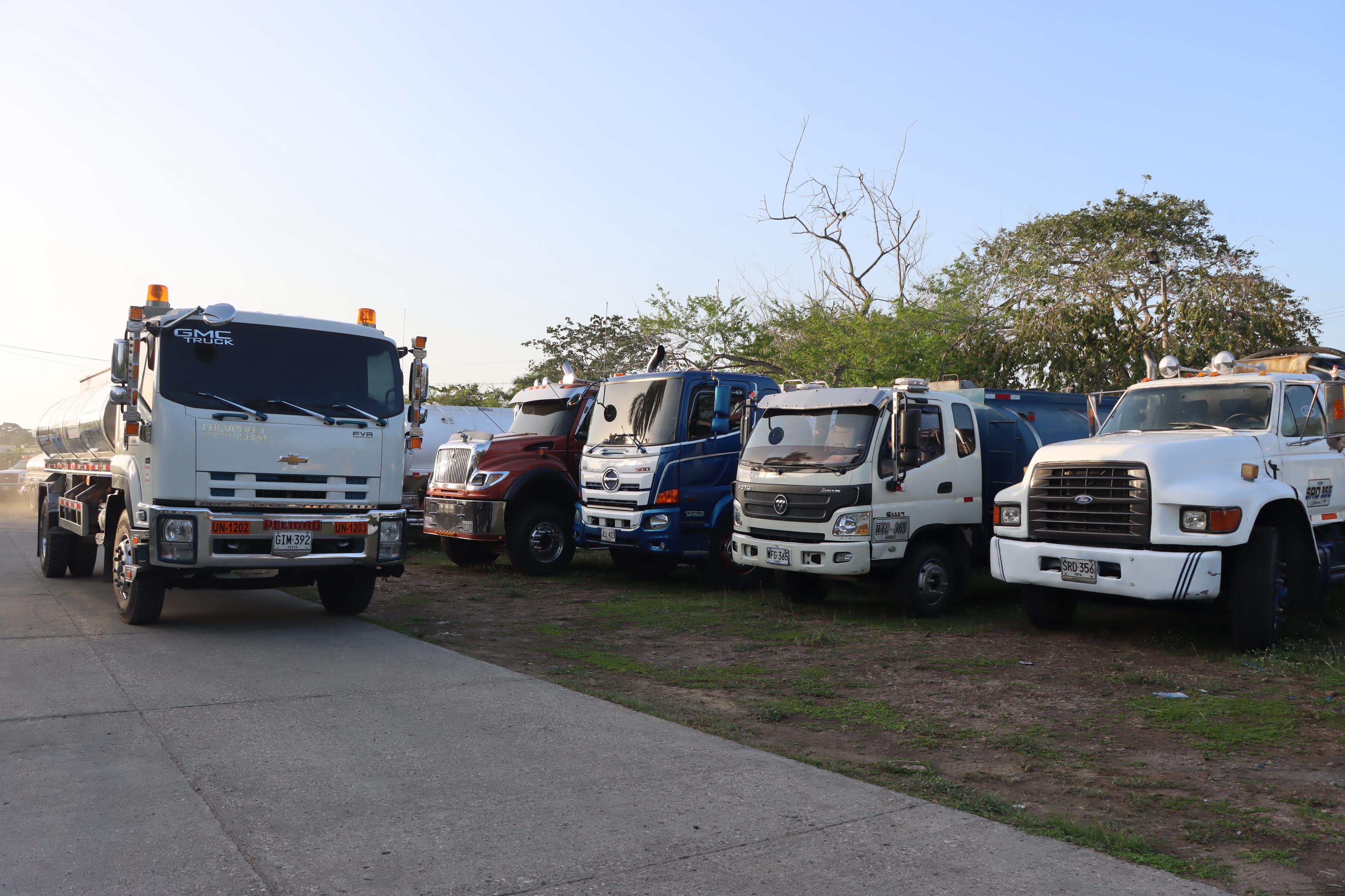 Carrotanques que llegaron a Córdoba.