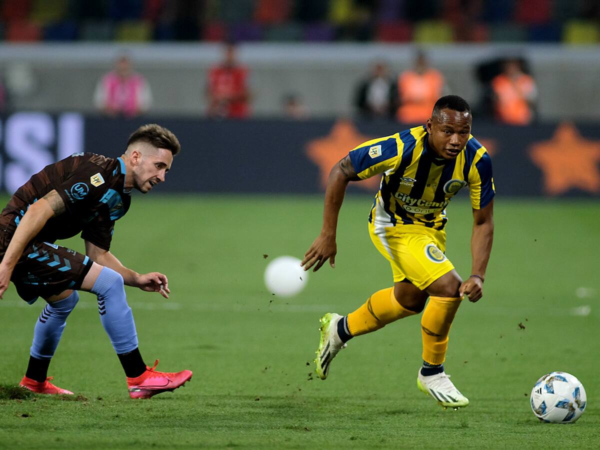 Jaminton Campaz es campeón del fútbol argentino con Rosario Central