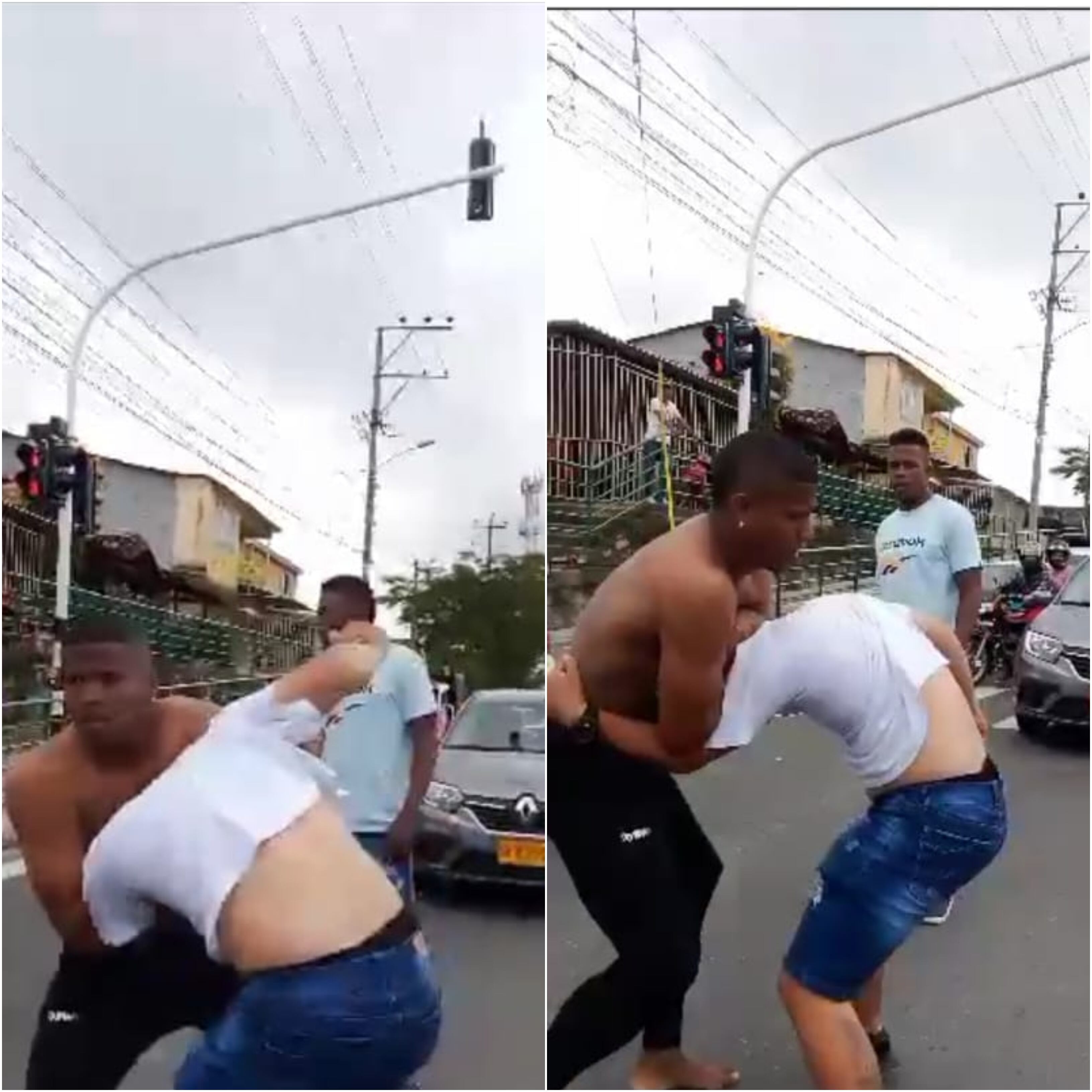 Pelea entre hinchas y jugadores