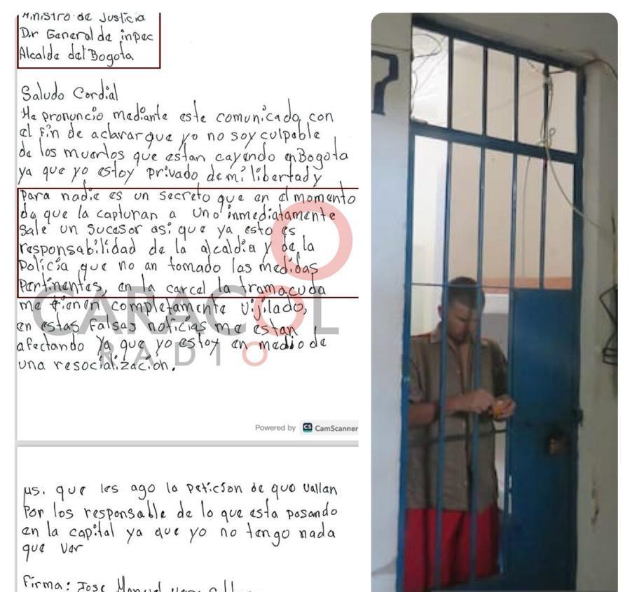 José Manuel Vera alias ‘Satanás’, uno de los jefes de ‘El Tren de Aragua’ y la banda ‘Los Satanás’ que sembraron el terror en Bogotá