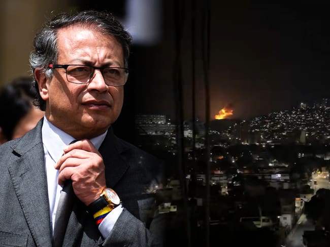 El presidente Gustavo Petro denunció en sus redes sociales que Venezuela fue bombardeada e hizo un llamado a una reunión urgente de la OEA y la ONU.
(Foto: Getty / Cortesía / Caracol Radio)