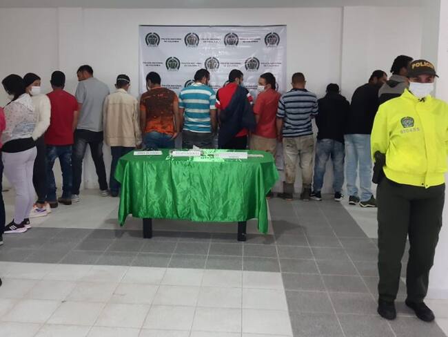 Presuntos integrantes de la red de tráfico de estupefacientes Los del Barrio