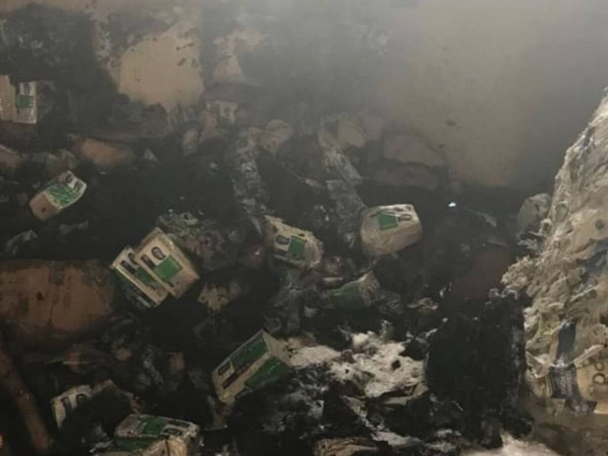 Llamas consumieron elementos de bioseguridad en colegio de Santa Marta