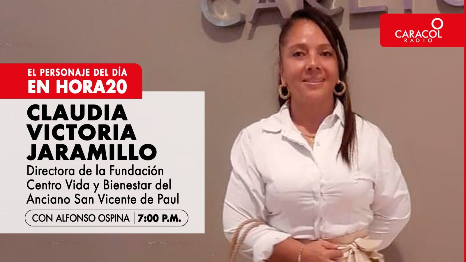 Claudia Victoria Jaramillo, directora de la Fundación Centro Vida y Bienestar del Anciano San Vicente de Paul