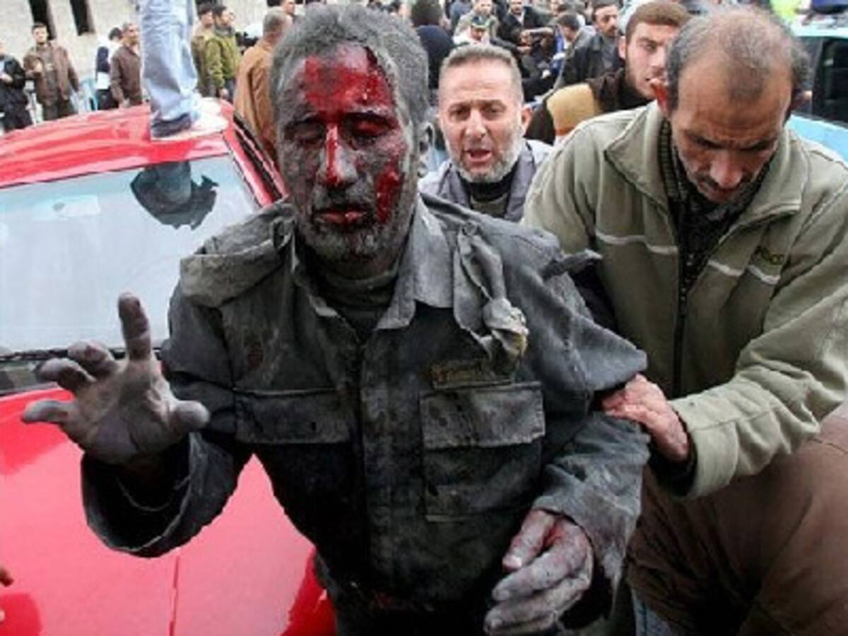 Policía de Hamas herido
