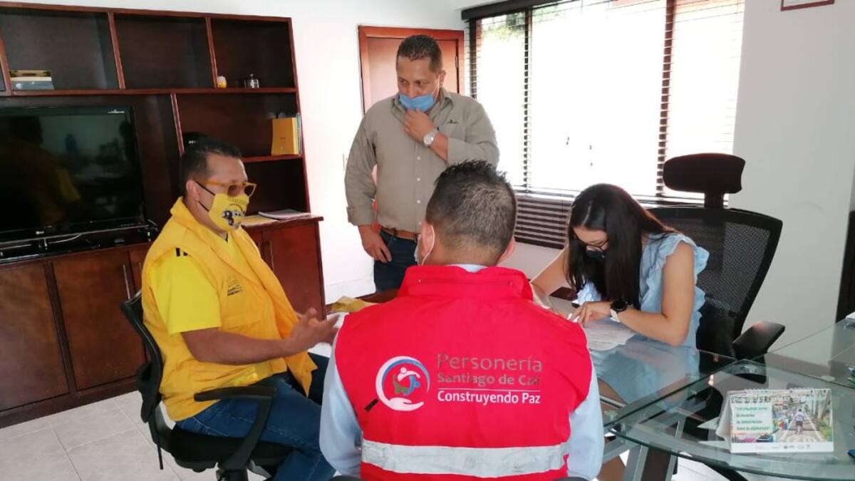 Taxistas en Cali apoyaron movilización nacional