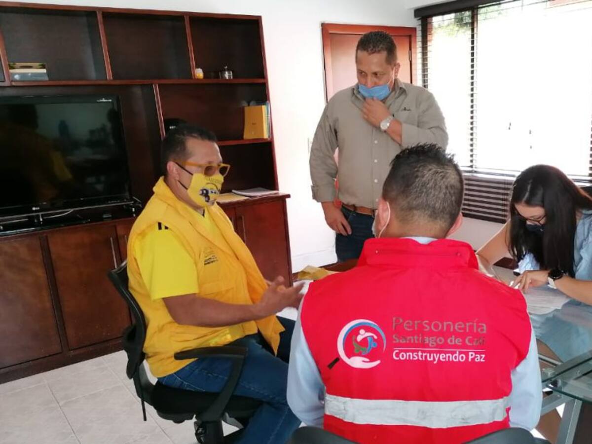Taxistas en Cali apoyaron movilización nacional
