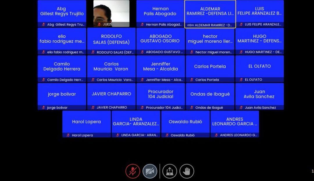 Audiencia contra procesados en Ibagué 