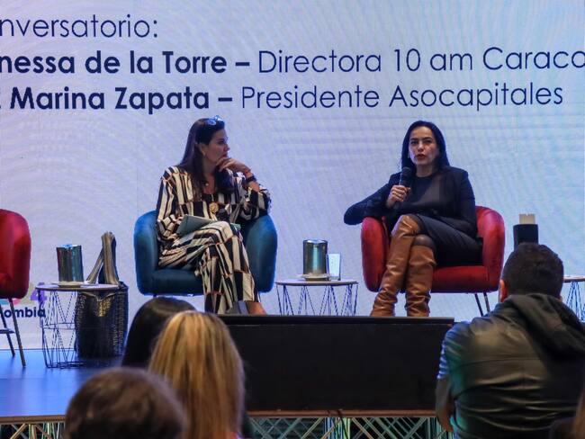 Luz María Zapata, presidenta de Asocapitales en Visión Colombia 2024 de Prisa Media.