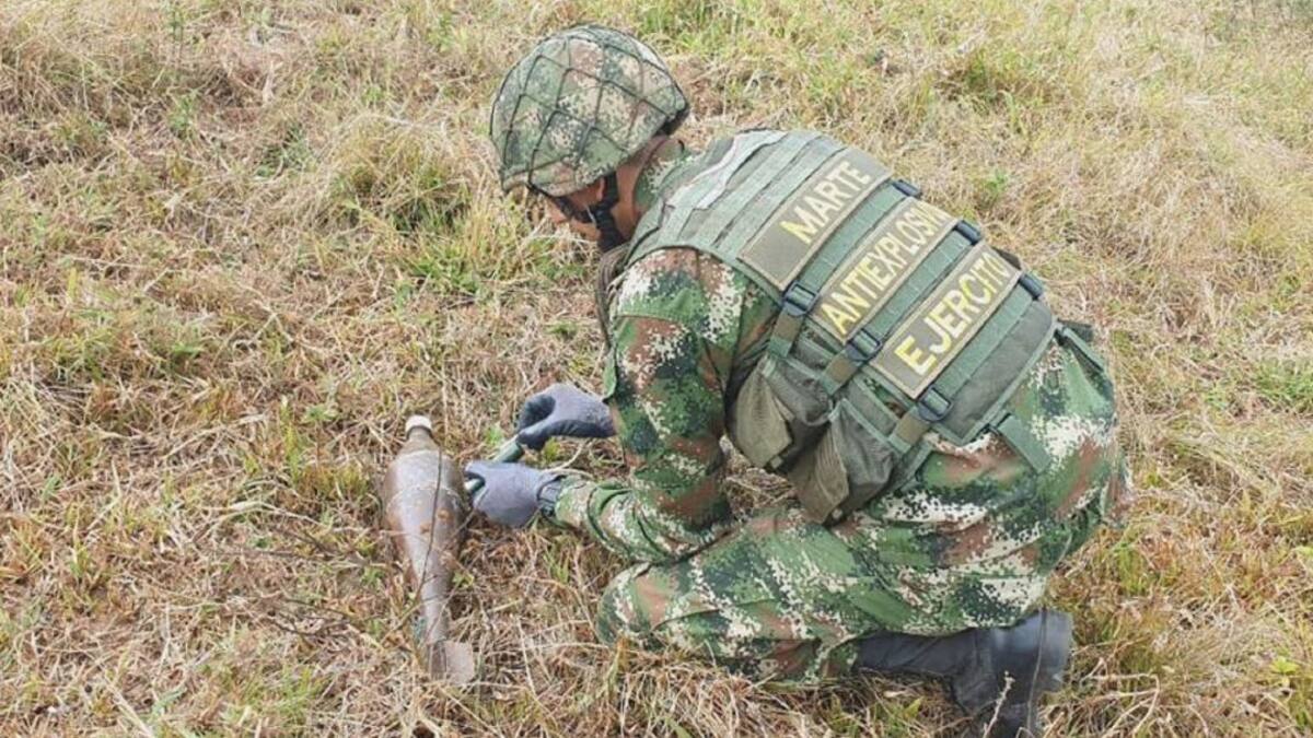 Ejército ubica y destruye cuatro artefactos explosivos en el Cesar