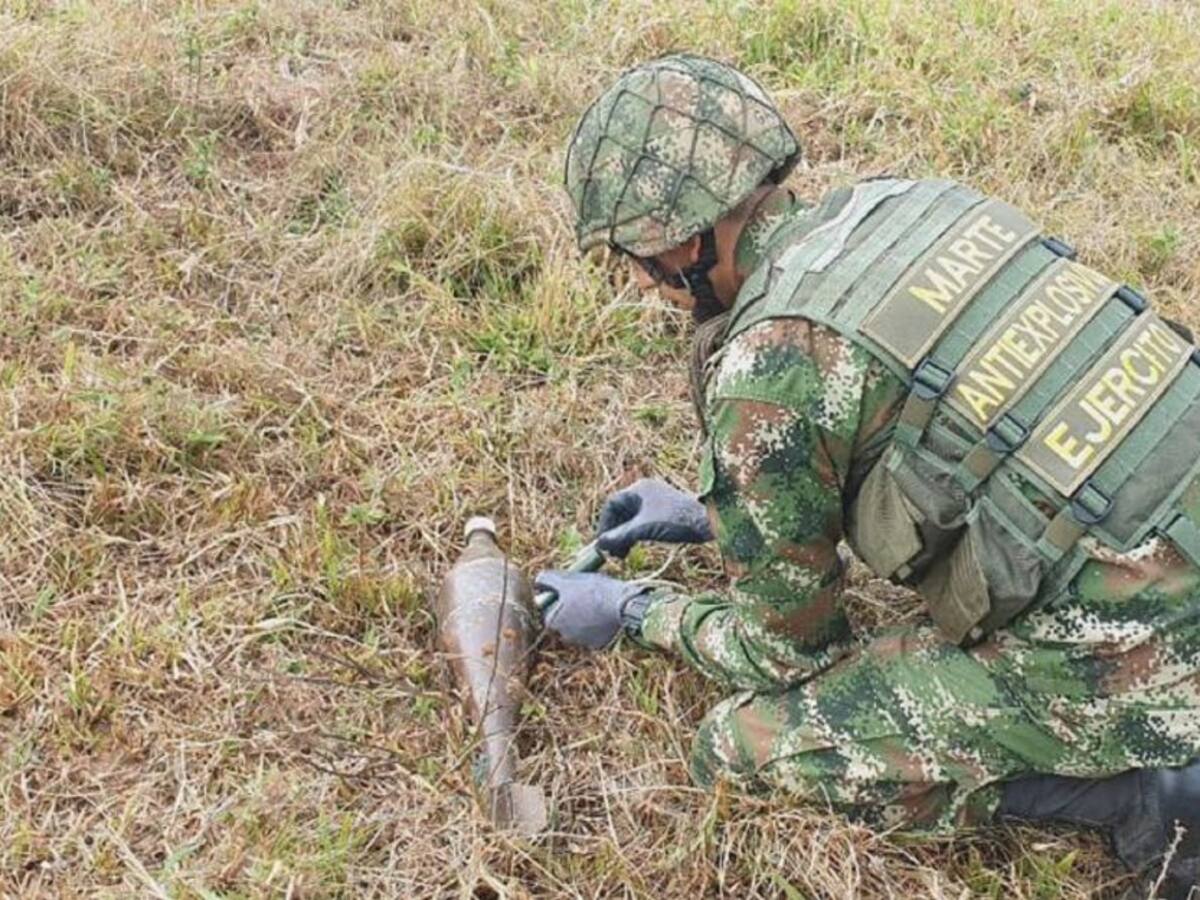 Ejército ubica y destruye cuatro artefactos explosivos en el Cesar