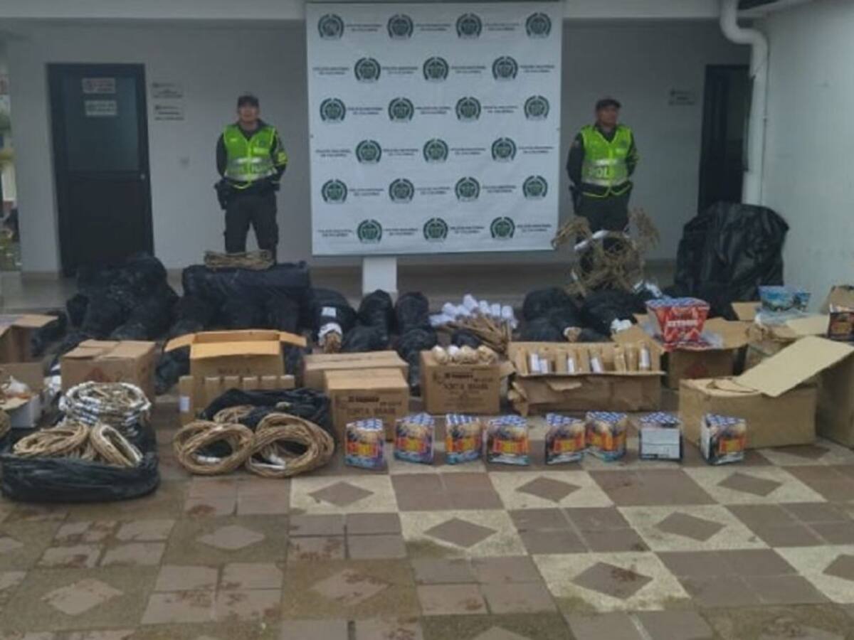 Decomisados 300 kilos de pólvora en las vías del occidente caldense