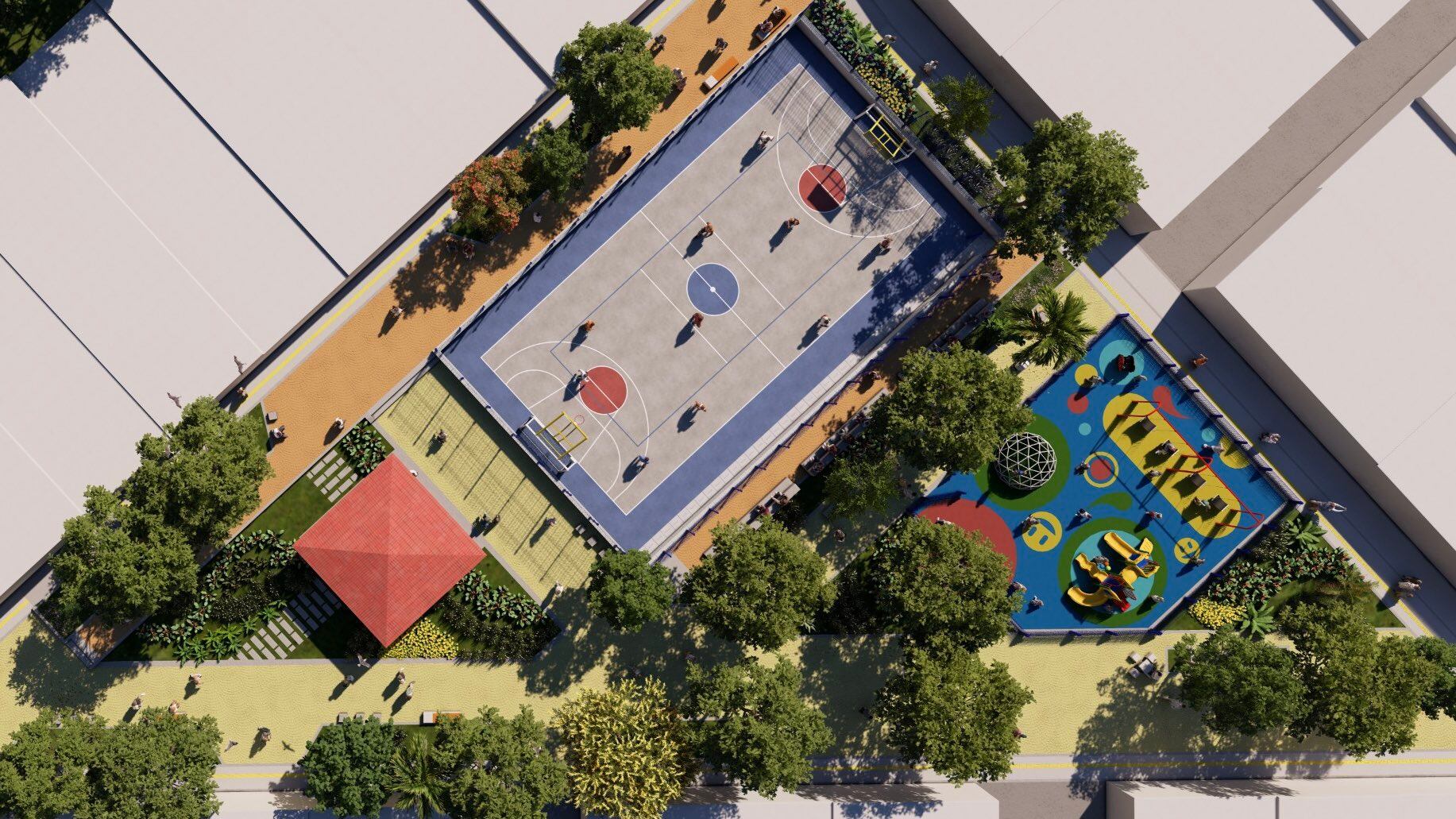 Render del Parque: Foto. Alcaldía de Barranquilla.