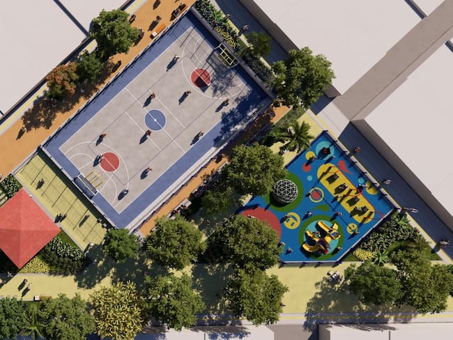Render del Parque: Foto. Alcaldía de Barranquilla.