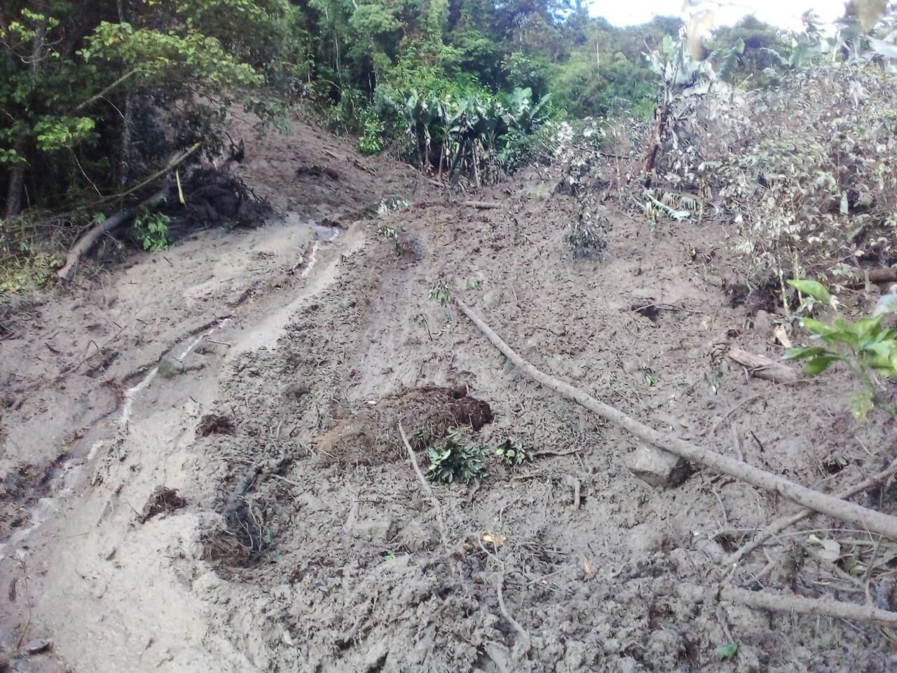Deslizamientos en el municipio de San Calixto / Foto: Cortesía