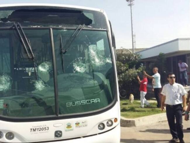 Protestas de motociclistas en Barranquilla deja cinco heridos y daños en buses de Transmetro