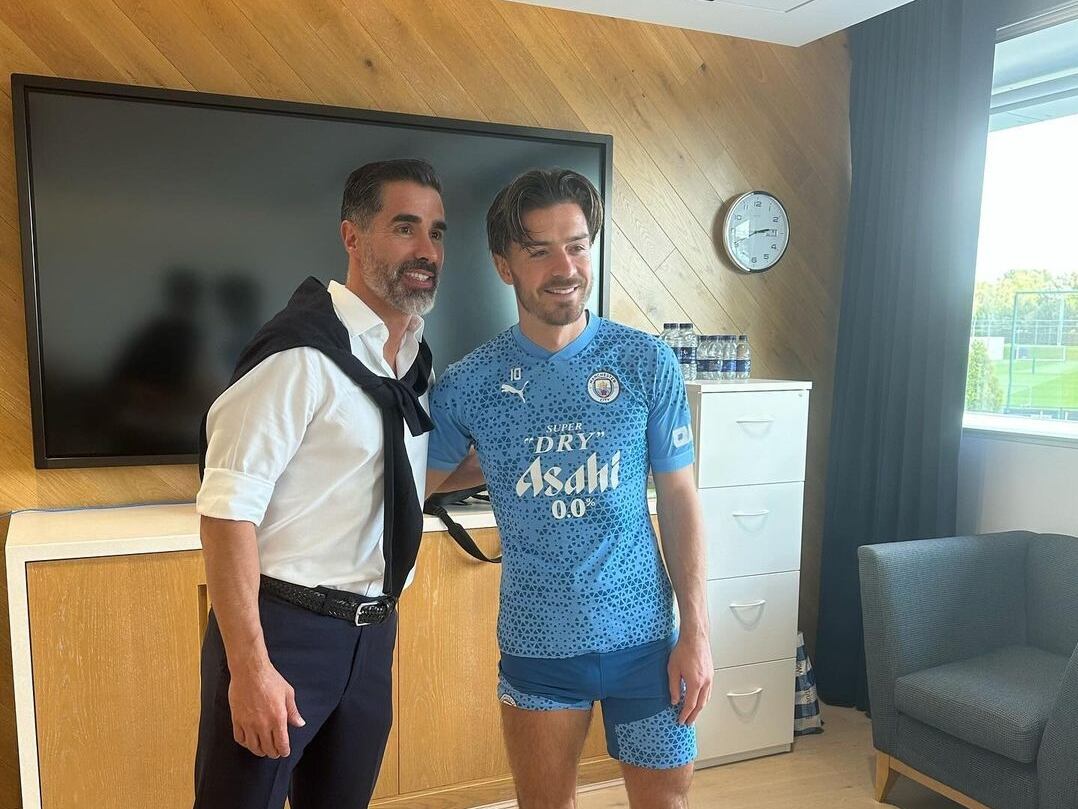 Juan Pablo Ángel junto a Jack Grealish / Instagram: Jack Grealish.