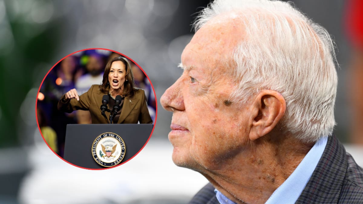 El expresidente Jimmy Carter votó por Kamala Harris