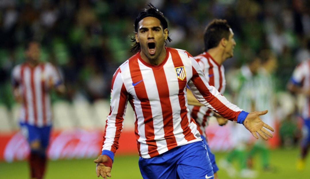 Falcao en el Atlético de Madrid en 2012