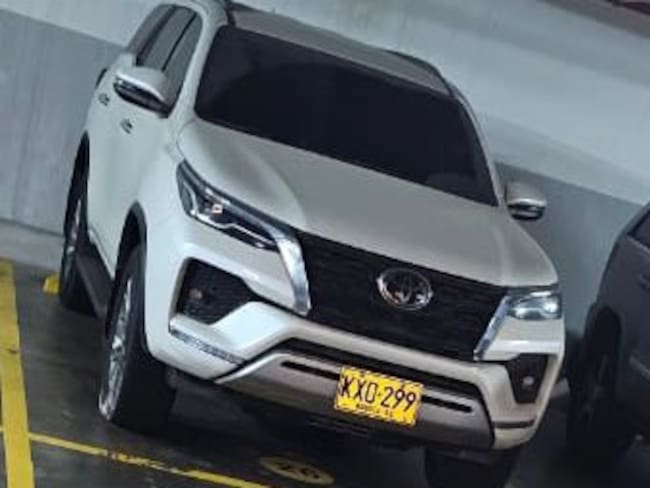 Camioneta hurtada en Barranquilla./ Foto: Twitter Jacqueline Rojas.