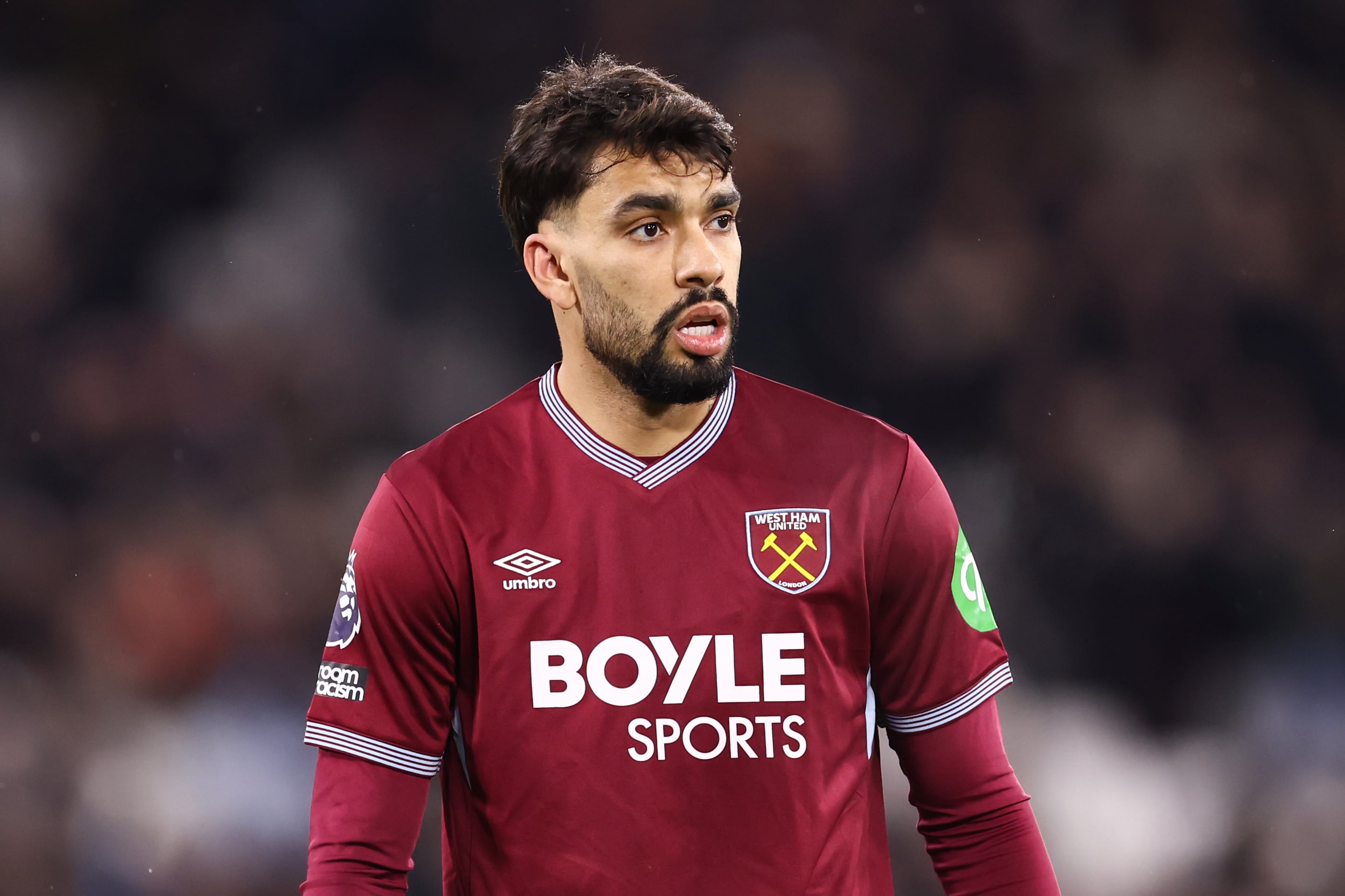 LONDON, ENGLAND - JANUARY 6: Lucas Paqueta of West Ham United during the Premier League match between West Ham United and Nottingham Forest at London Stadium on January 6, 2026 in London, England. (Photo by Jacques Feeney/Offside/Offside via Getty Images)