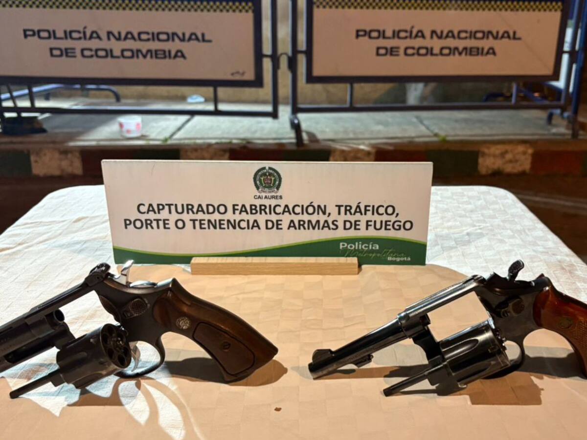 Capturados por vender armas de fuego en las calles de suba