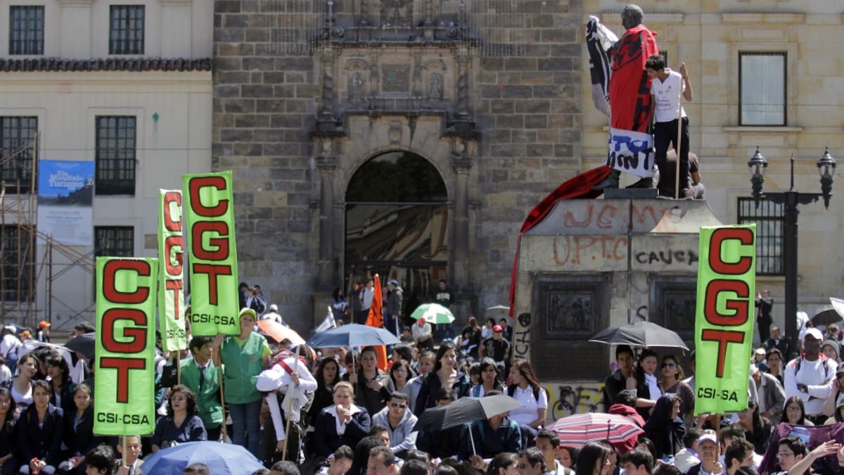 Nuestra protesta es pacífica: Fabio Arias, fiscal de la CUT