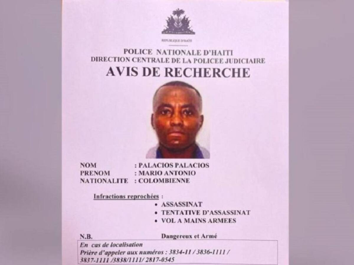 Colombiano capturado por el caso Jovenel Moise, espera extradición a Haití