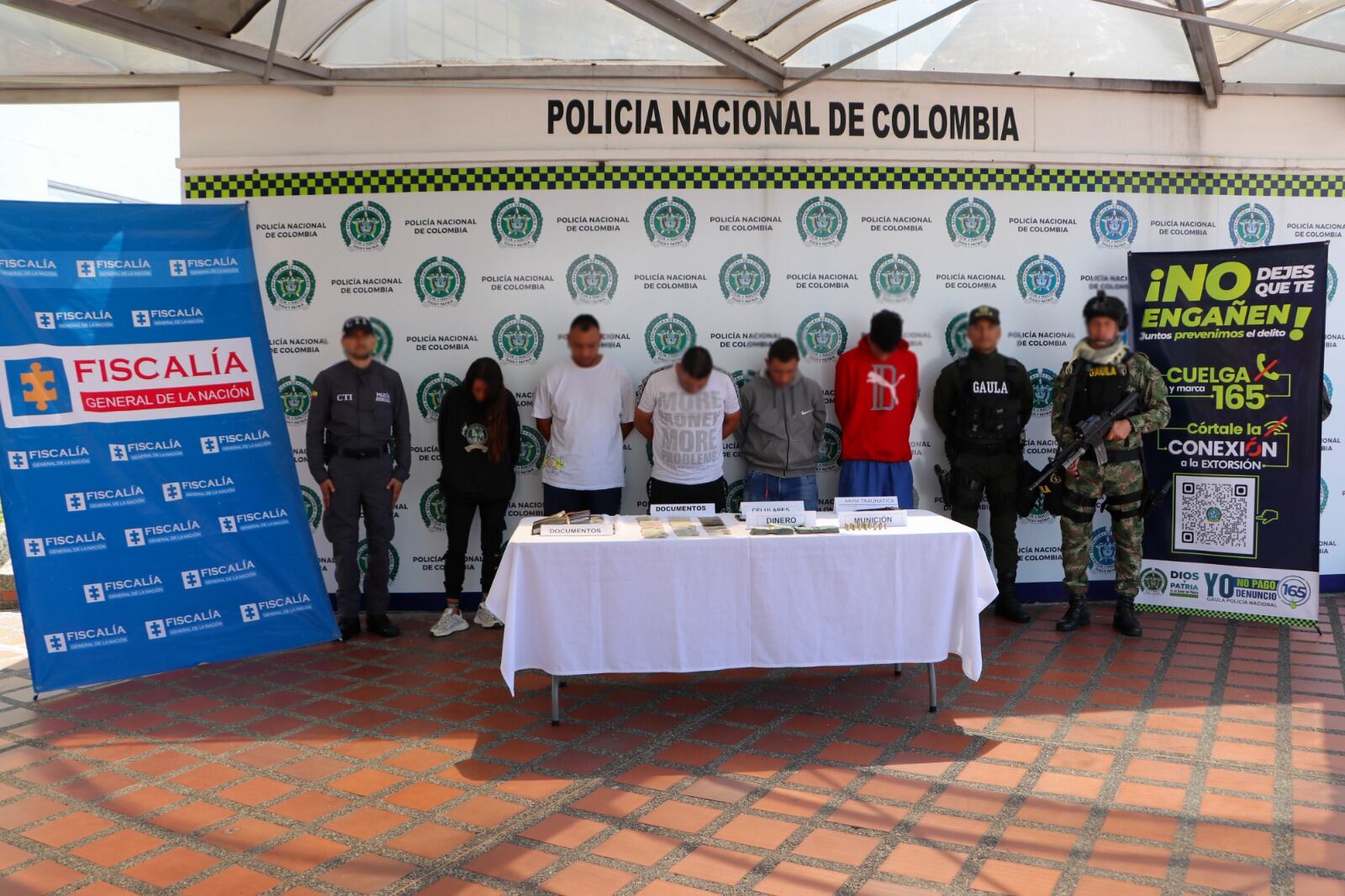 Capturados por el delito de extorsión al transporte informal - Policía Metropolitana de Pereira.