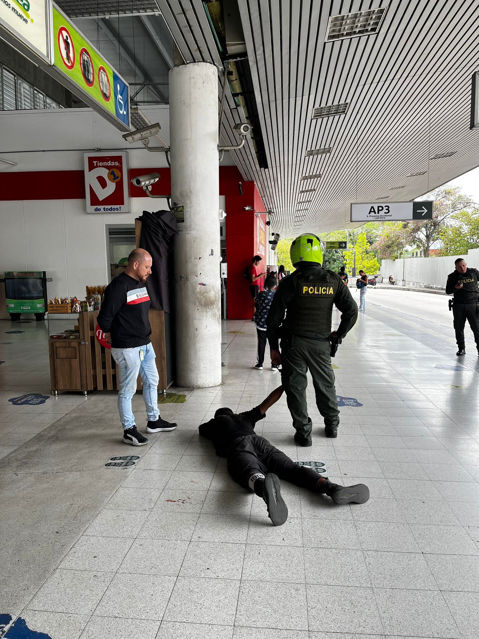 Presunto ladrón Metrolínea