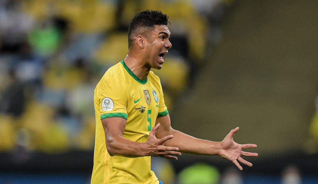 Casemiro, volante del Real Madrid y titular indiscutido de Brasil.