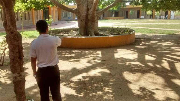 Plazoleta parroquia San Carlos Borromeo, barrio Los Olivos Barranquilla.