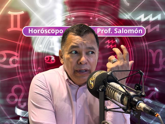 Él es el profesor Salomón, experto en la lectura del Horóscopo y el Tarot (Crédito: Profesor Salomón - Youtube) // De fondo: Imagen ilustrativa del horóscopo (crédito: Getty Images).