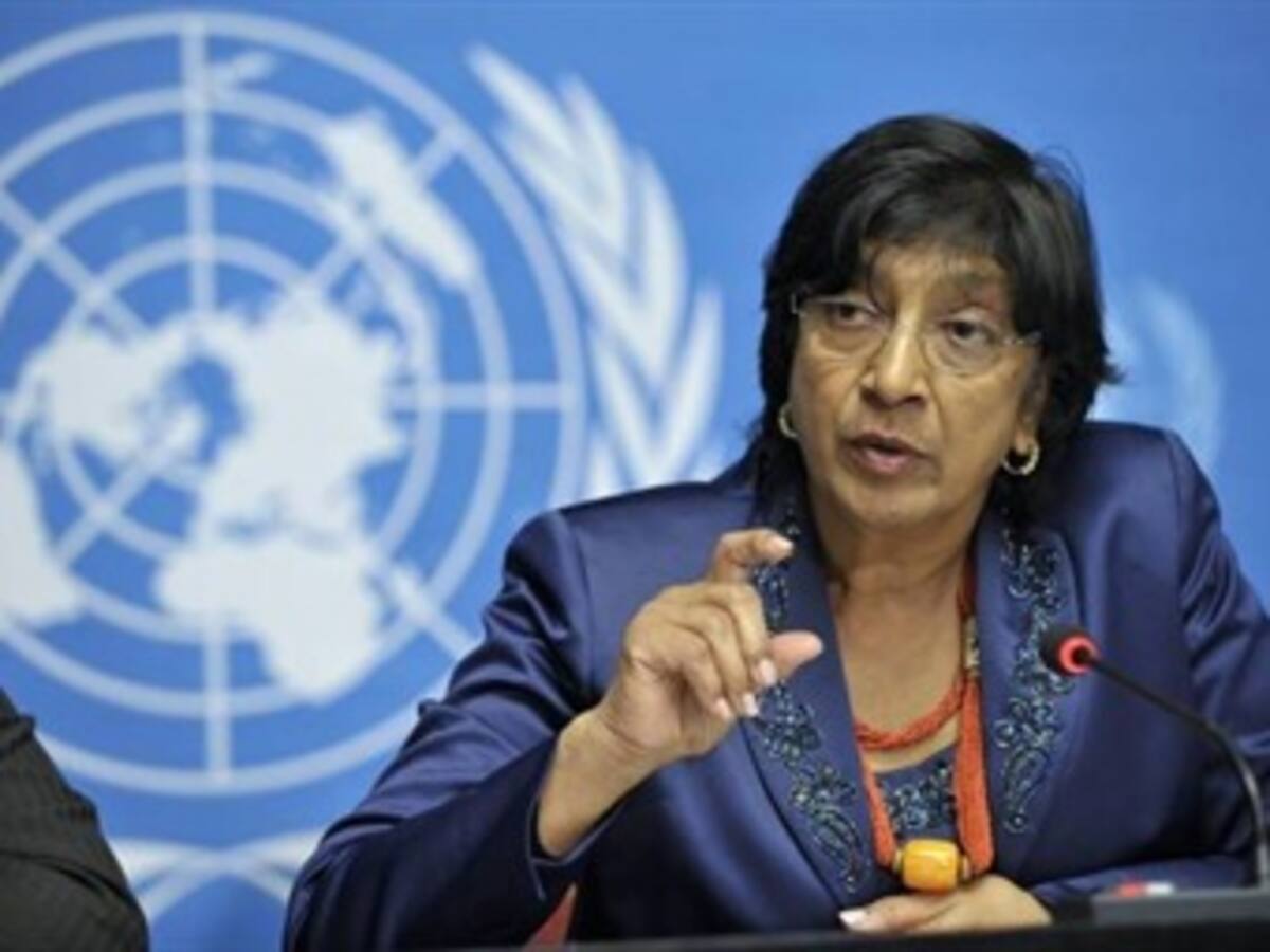 Alta Comisionada de la ONU para los derechos humanos, Navi Pillay, está en Colombia