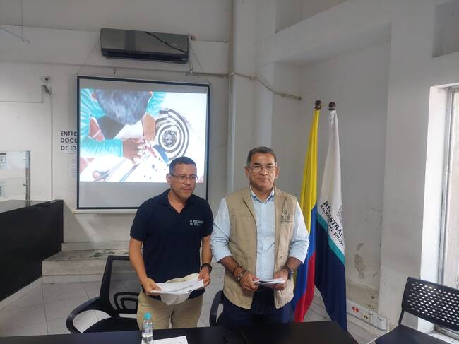 Rueda de prensa Registraduría. /Foto: Caracol Radio Barranquilla.