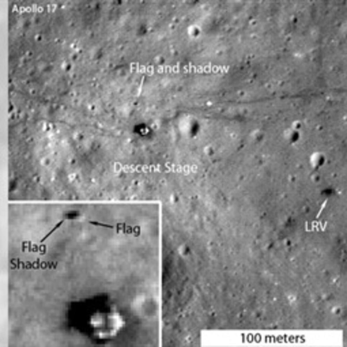 Las banderas de EE.UU. siguen en la Luna