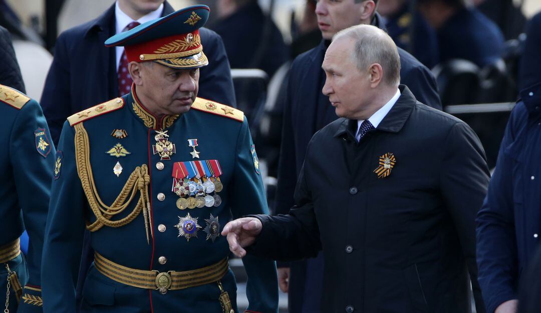 El ministro de Defensa y el presidente de Rusia