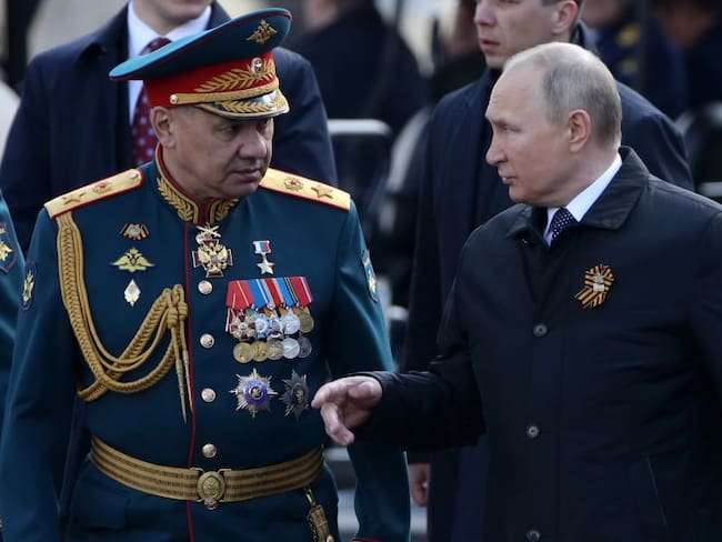 El ministro de Defensa y el presidente de Rusia