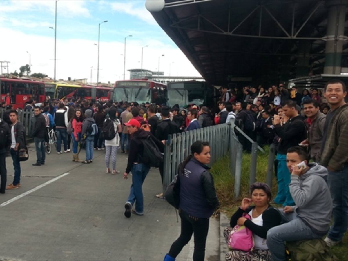 Cada 6 horas hay un bloqueo en Transmilenio