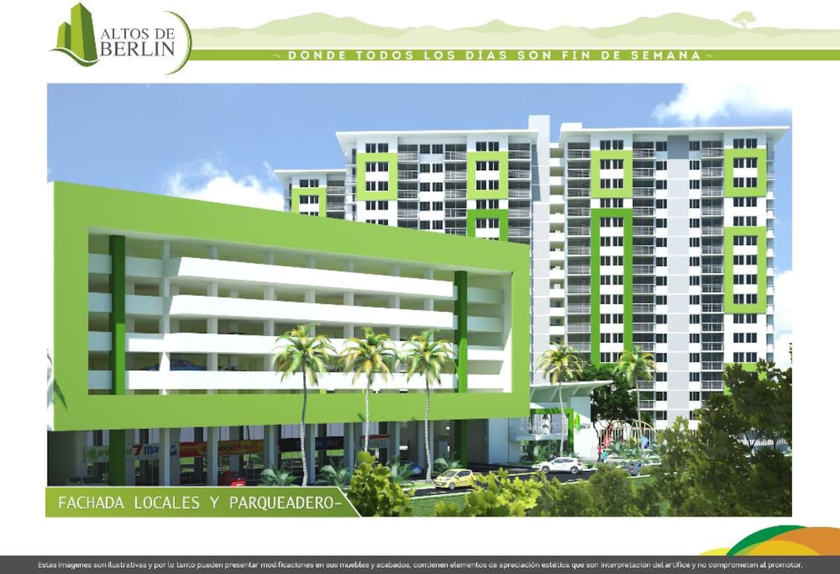 A menos de 600 metros de la glorieta de Mirolindo a la salida de Ibagué, se encuentra este proyecto de 4 torres de 16 pisos, con apartamentos de 89.2 y 73.87 mts2, una torre de parqueaderos, parques para niños, piscina semi olímpica, piscina para niños, jacuzzi, cancha futbol cinco, cancha múltiple, senderos ecológicos, entre otras comodidades.