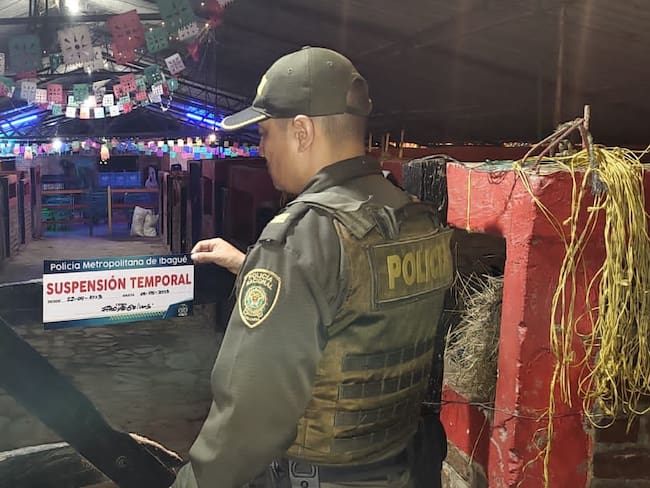 El operativo se cumplió en el barrio Salado de Ibagué