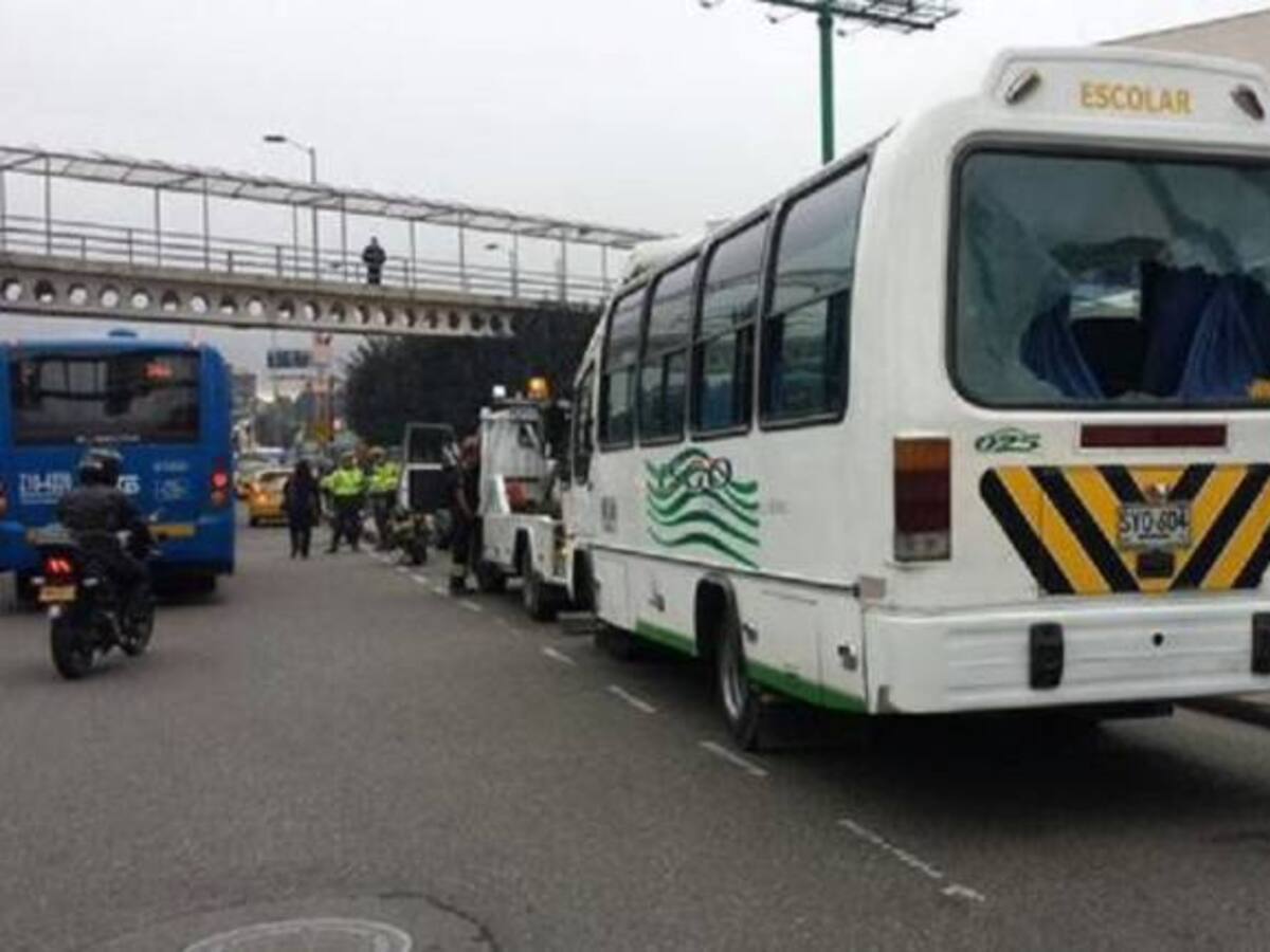 Este año se han impuesto más de 1.600 comparendos a rutas escolares en Bogotá